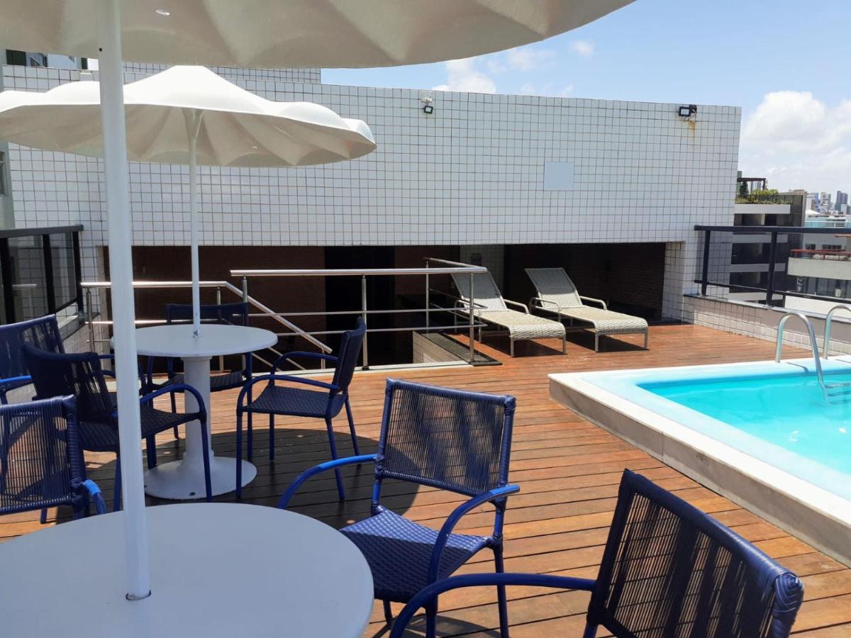 Apartamento Flat pé na areia Tambaú João Pessoa Exterior foto